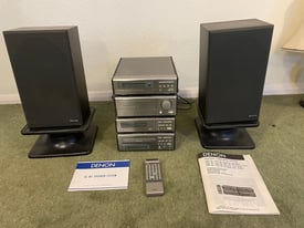 Denon D-100 stack stereo system with SC-M1 speakers 