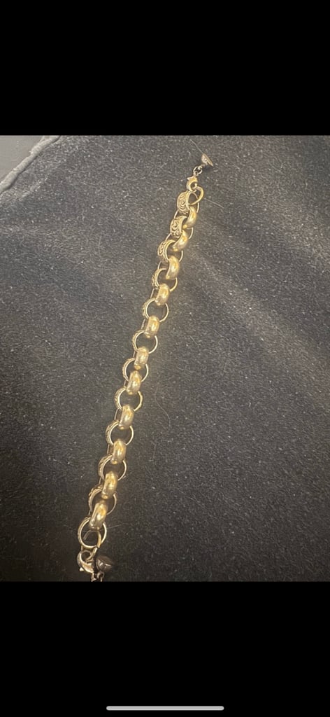 9ct Gold Plated belcher bracelet 