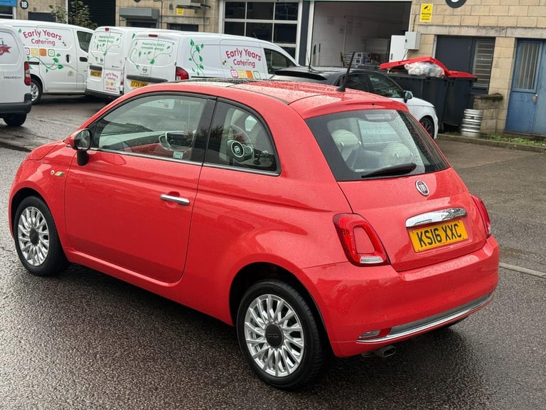 2016 Fiat 500 1.2 Lounge Euro 6 (s/s) 3dr HATCHBACK Petrol Manual