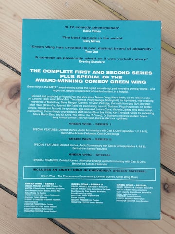 Green Wing DVD Boxed Set-Series Bonus Disc Unseen