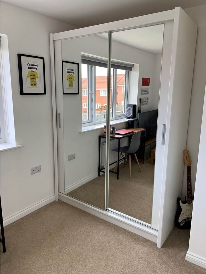 2&3 door wardrobe, sliding mirror doors wardrobes with drawers, shelfs, rails free delivery, COD