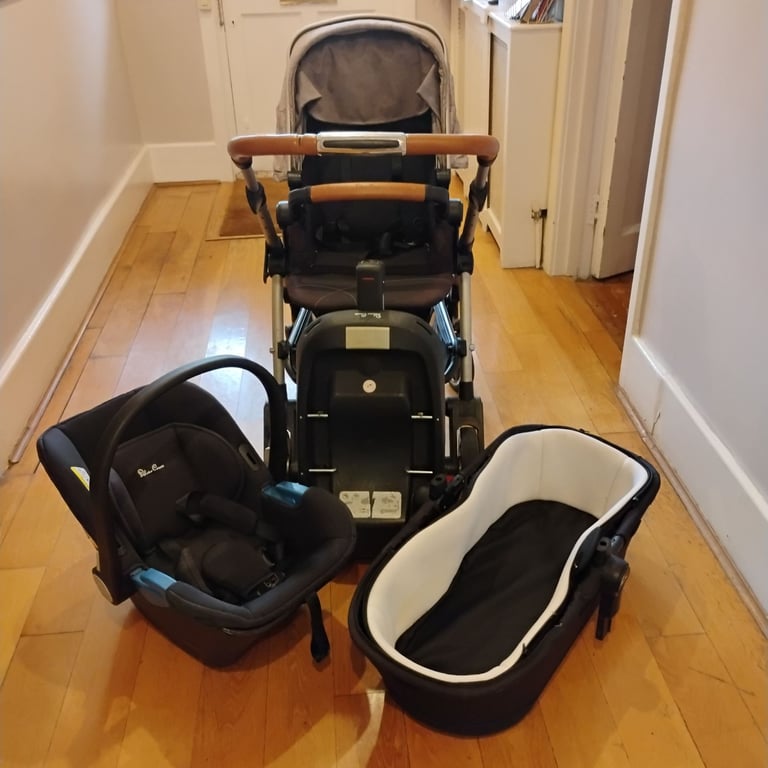 Silver Cross pram, buggy, car seat