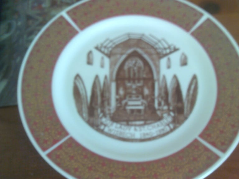 our lady and st  charles plate   wisbech 1840 - 1990 10 in   