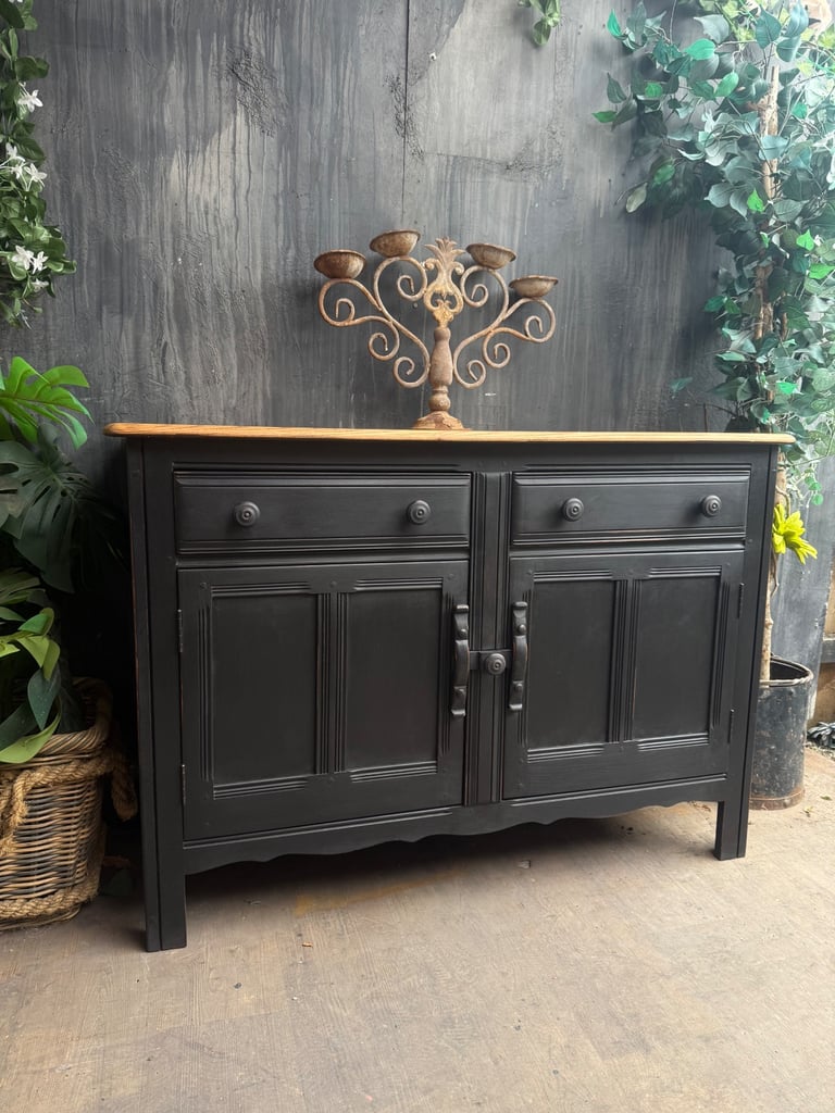 image for Gothic style mid century sideboard dresser buffet