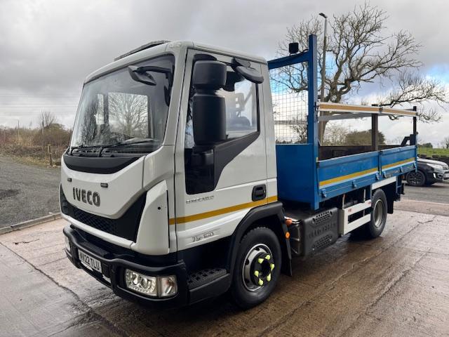 2022 22 Iveco Eurocargo 75-160 E6 13ft steel insulated dropside tipper 30,000kms