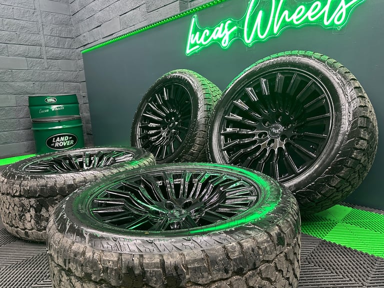 20” Hawke Denali XXC AWD Black Alloy Wheels for Ford Ranger / Amarok & 10mm+ Davanti AT’s!