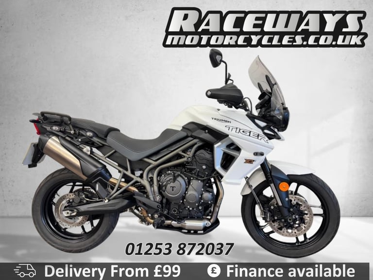 TRIUMPH Tiger 800 XRX WHITE 2018 18 REG, ONLY 6,550 MILES, 800CC MOTORCYCLE