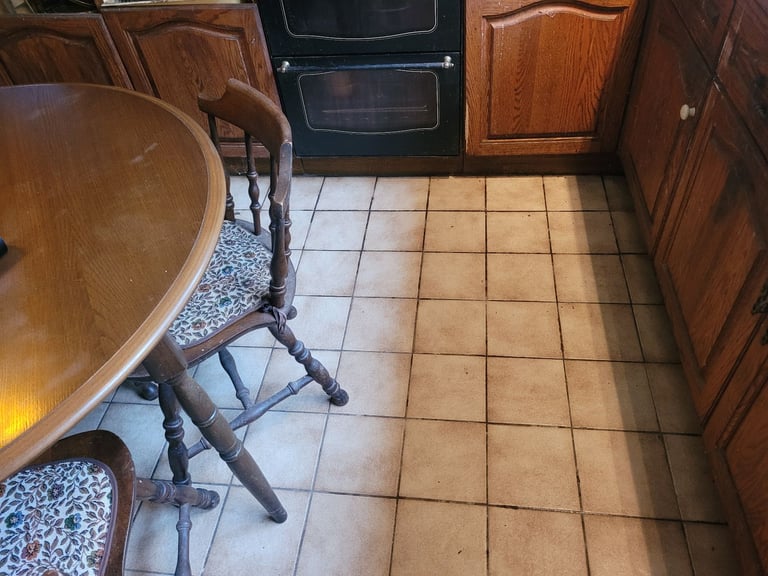 Round Wooden Table and Chairs