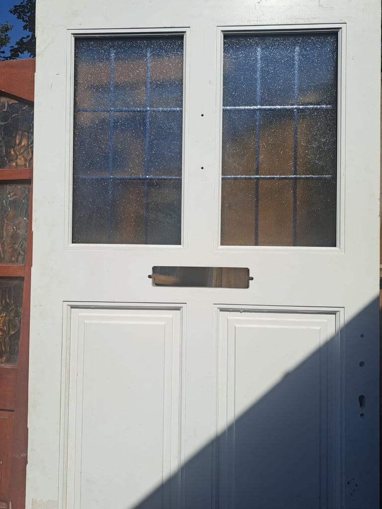 Reinforced hardwood front door