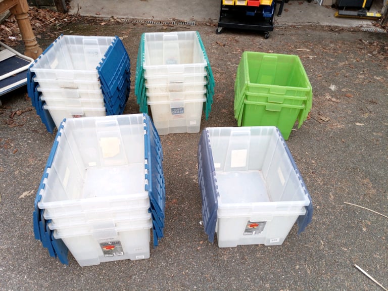 Contico tuff crate 45 litre 20 stacking plastic storage boxes | in  Camberley, Surrey | Gumtree