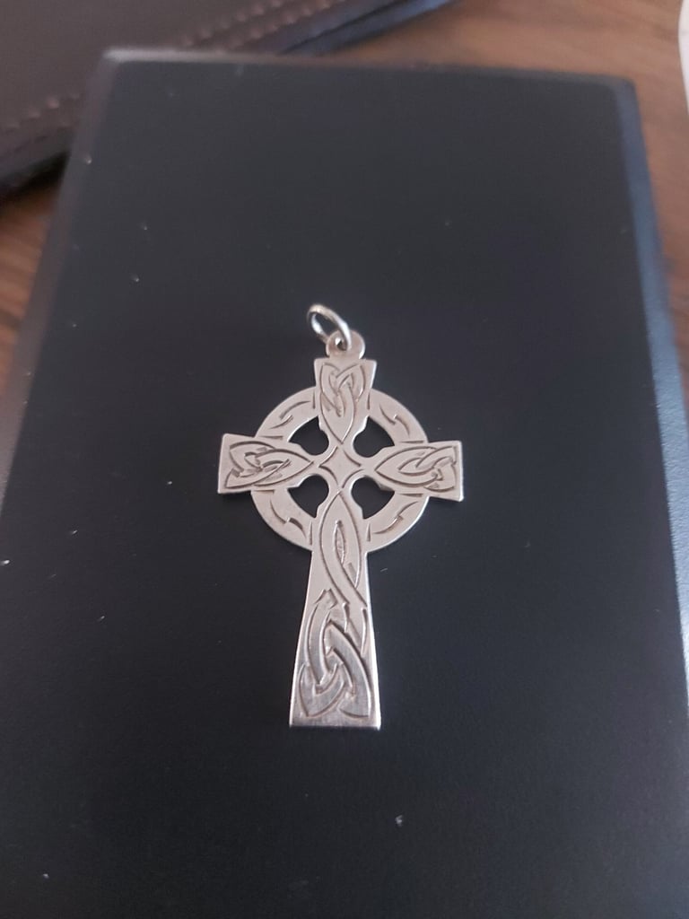 image for Irish Silver Celtic Cross