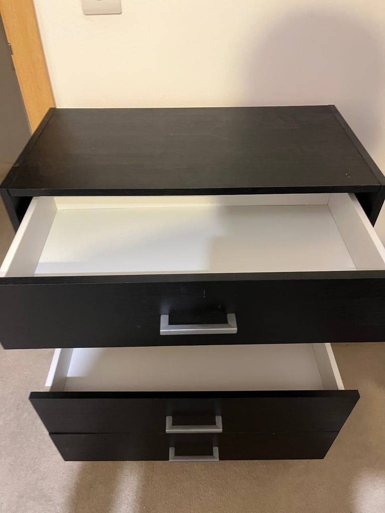 image for Black chest drawers 