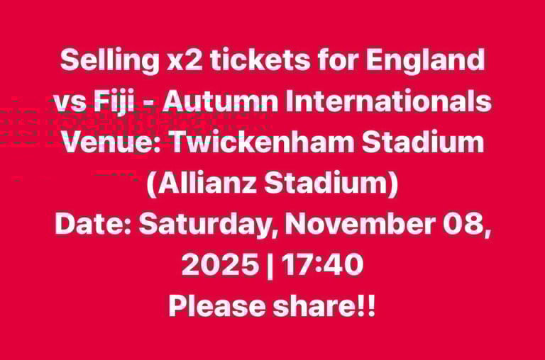 image for England - Fiji 