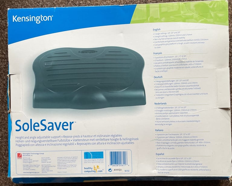 image for Kensington K56152US SoleSaver Adjustable Footrest.New