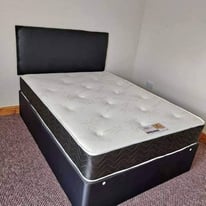 Mega Sale Double Bed with Mattress Single Bed King Bed FABRIC OTTOMAN STORAGE FRAME AND MATTRESS