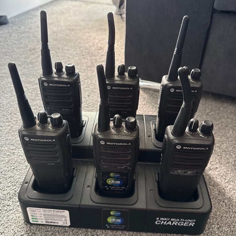 image for Motorola DP1400 Radio & 2 6 Way Multi-unit Original Chargers