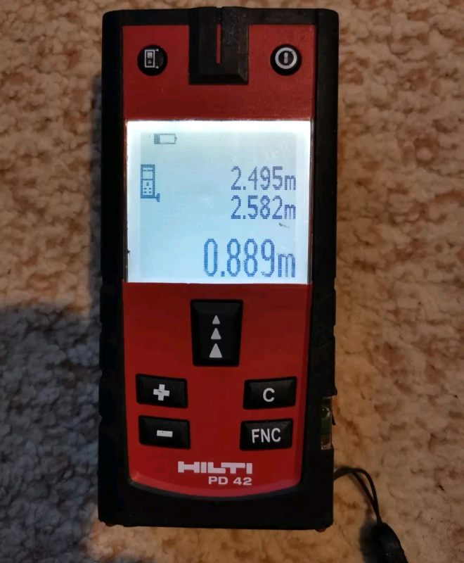 Hilti PD-42 Digital Laser Distance Measurer 200m (PD-E) | in Derby,  Derbyshire | Gumtree