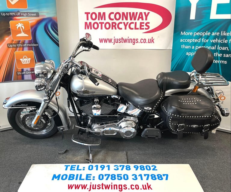 HARLEY DAVIDSON FLSTCI HERITAGE SOFTAIL CLASSIS 100th ANN, 14,318 MILES, £8495