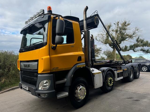 2020 20 DAF CF 450 E6 8x4 Multi-Lift Ultima24 hook loader sheet ex council