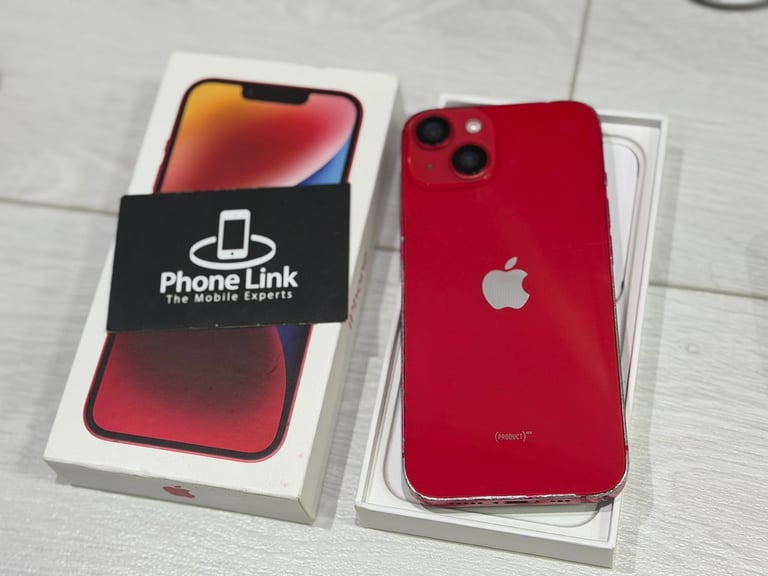 image for 📱 Red Apple iPhone 14 128GB Unlocked All Networks 🔋100% + Warranty 🍎 - P1161