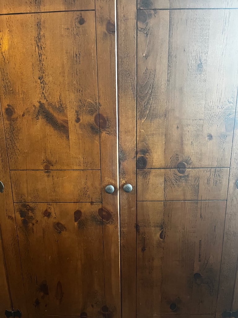 Large Solid reclaimed wood wardrobe - Good Condition