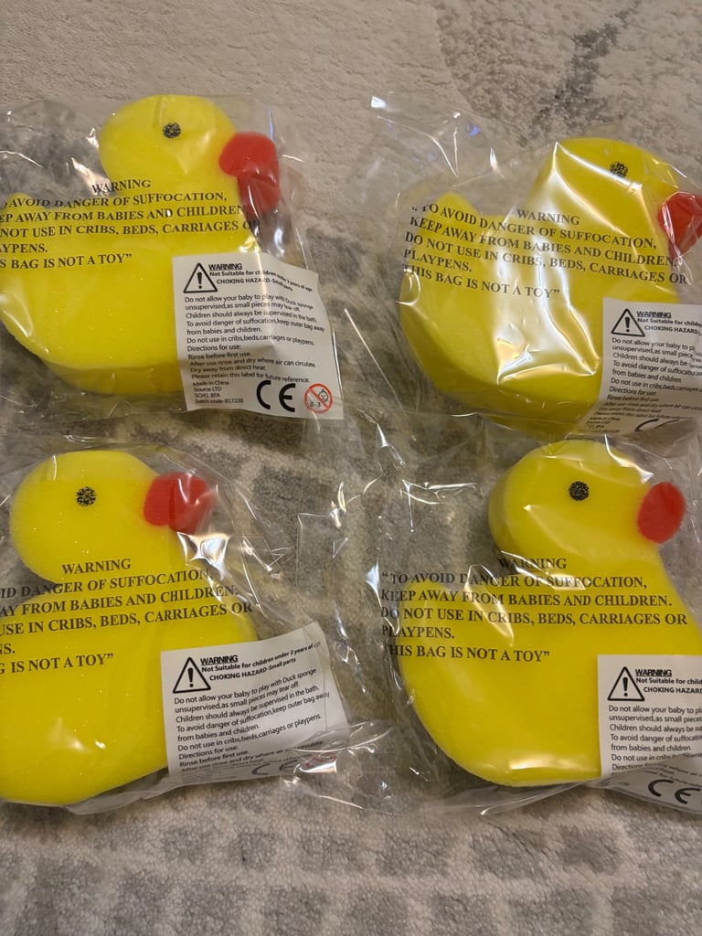 Baby duck sponge set
