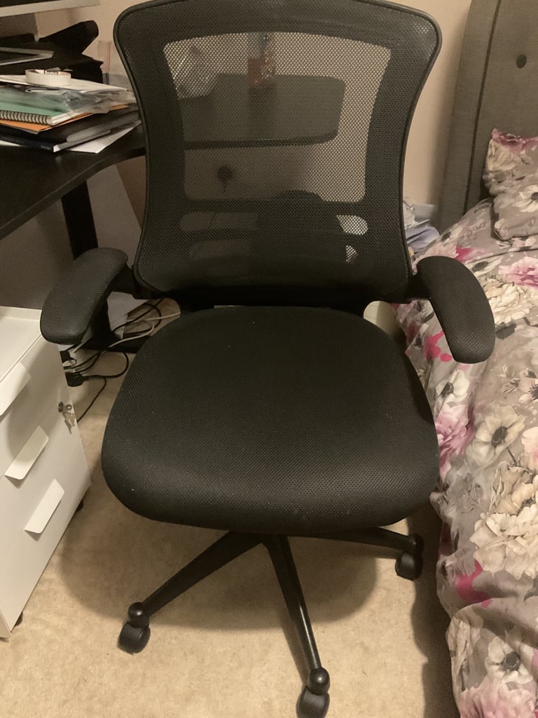 Black Corner Standing Desk & Office Chair - £120 (Collection Only)