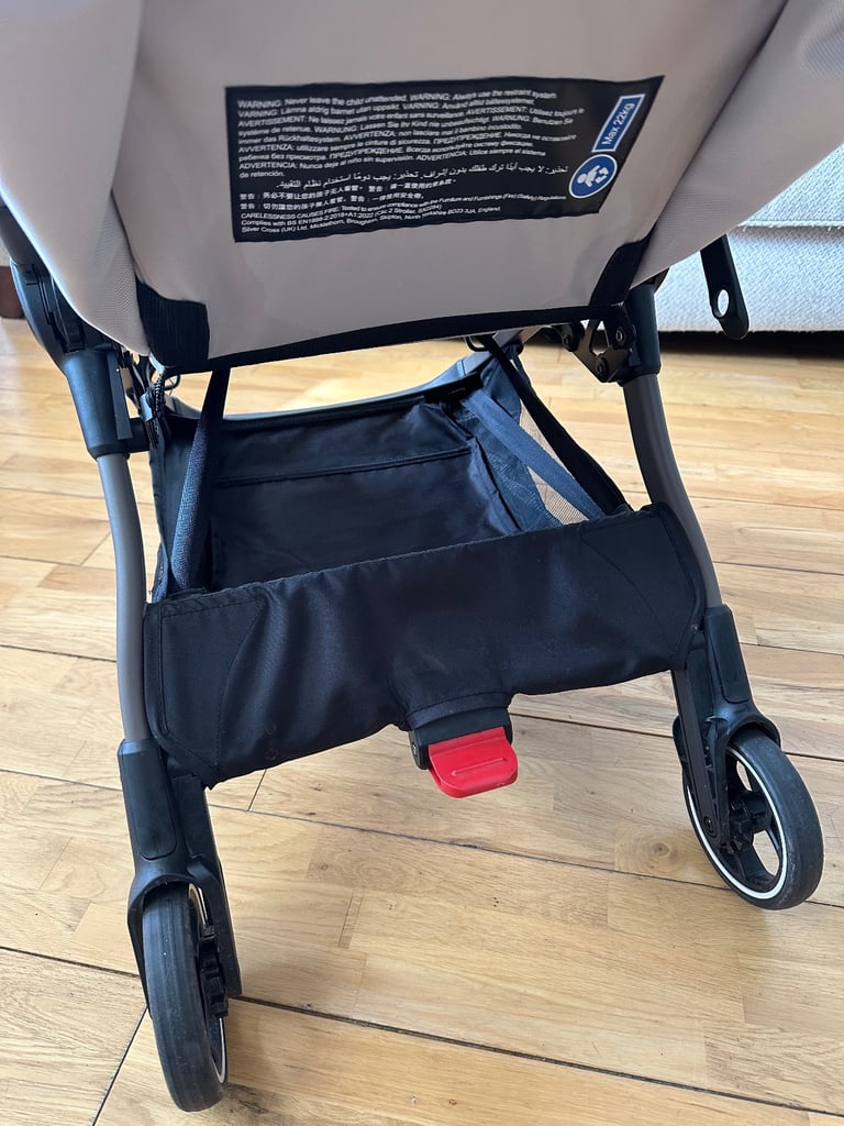 Silver Cross Clic Stroller with rain cover - Almond
