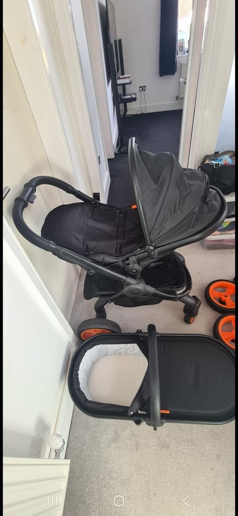 ICandy Peach 5th Anniversary Limited Edition Designer Collection (DC) pram Orange and Black