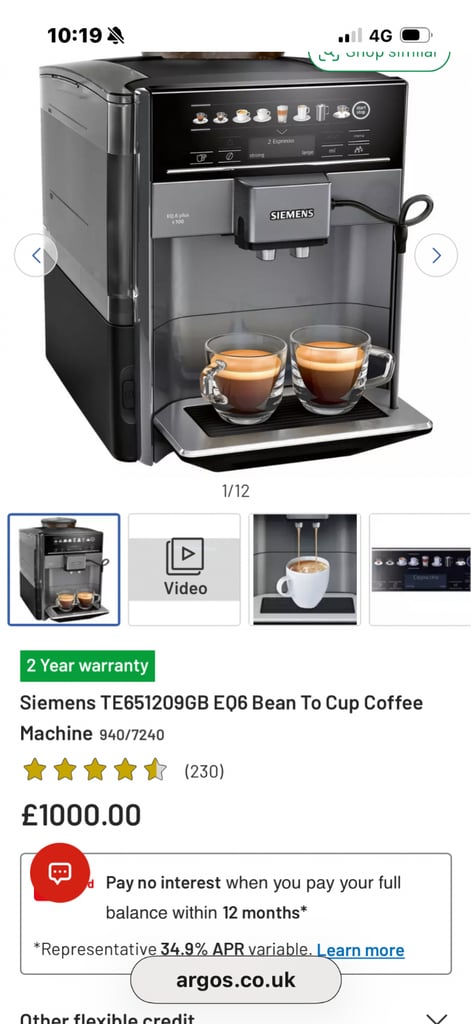 image for Siemens coffee machine 