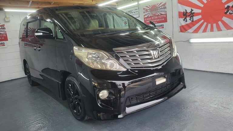 image for Toyota Alphard 2.4 black petrol auto 8 seats fresh japanese import in stock