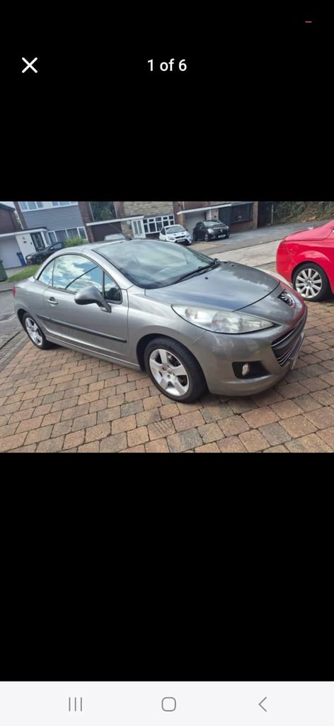 Peugeot, 207, Convertible, 2010, Manual, 1598 (cc), 2 doors