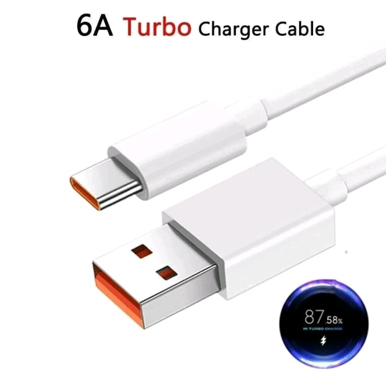 Original Xiaomi 6A Fast USB Type-C Charger Data Cable33W/67W/120W for 