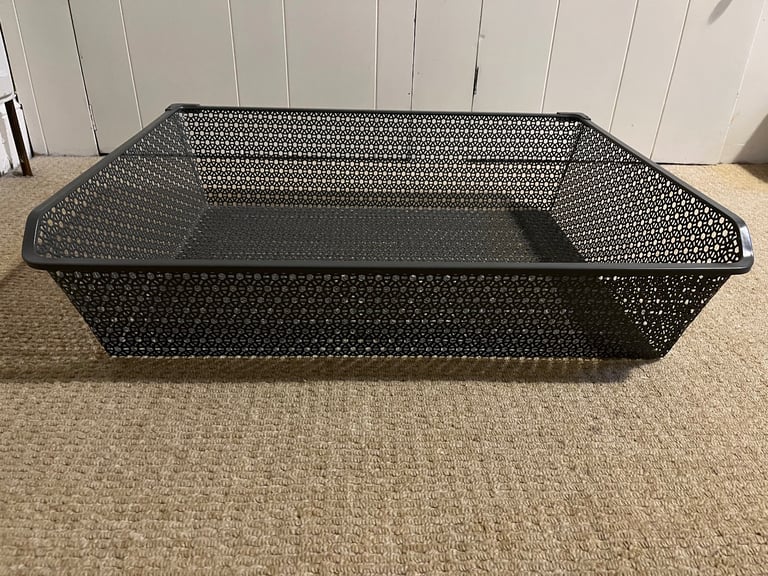 Four IKEA KOMPLEMENT mesh baskets