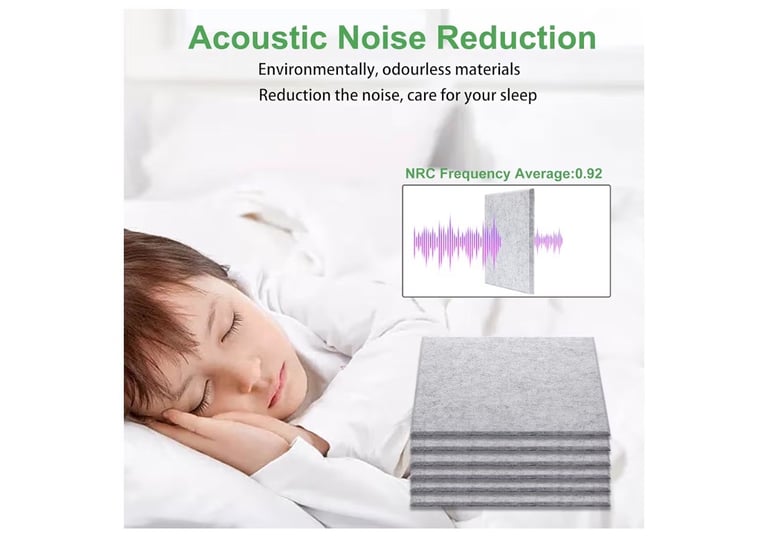 Adhesive Acoustic Panels Rectangular( brand new)10 pack