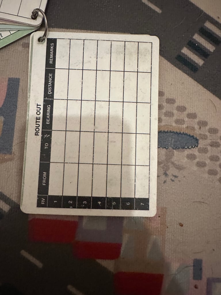 Military slates cards 