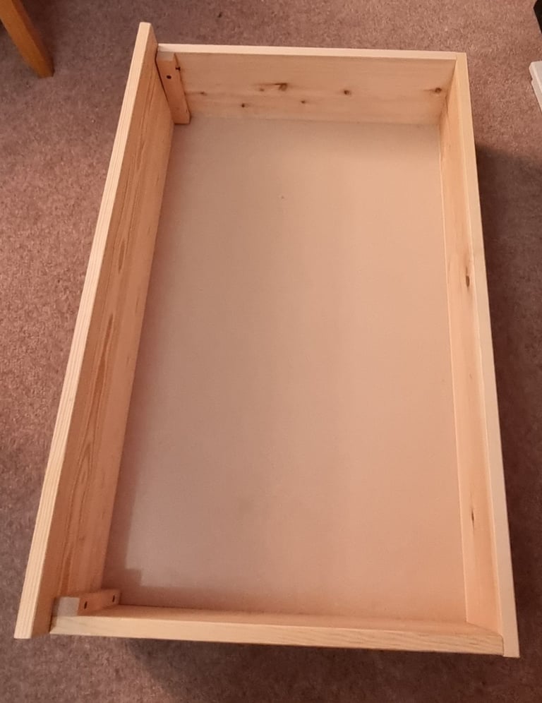 Under bed drawers solid pine