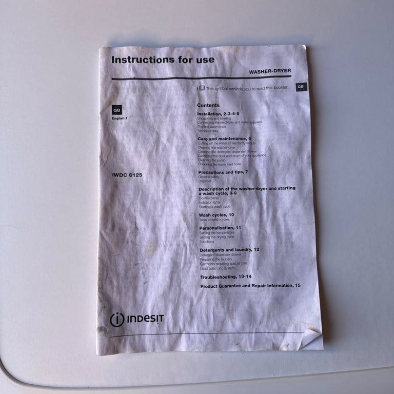 Indesit Ecotime IWDC 65125 UK N 6kg Washer Dryer - White