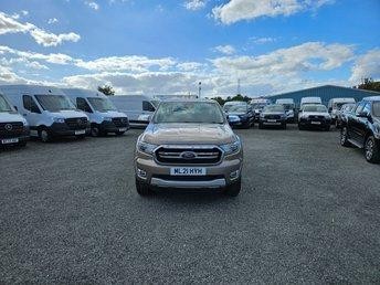 2021 ON 21 PLATE FORD RANGER LIMITED 4X4 170BHP DOUBLE CAB AUTOMATIC ULEZ FREE 