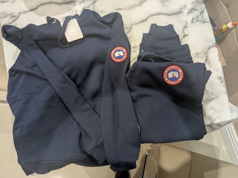 Navy Canada Goose Tracksuit 