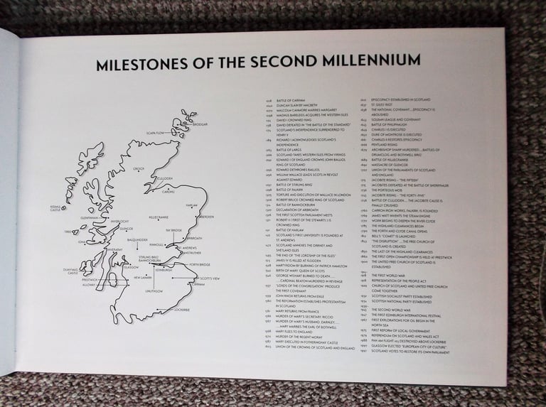 Signed limited edition of Millennium Images of Scotland No 98 of 4000, by Donald Ford.