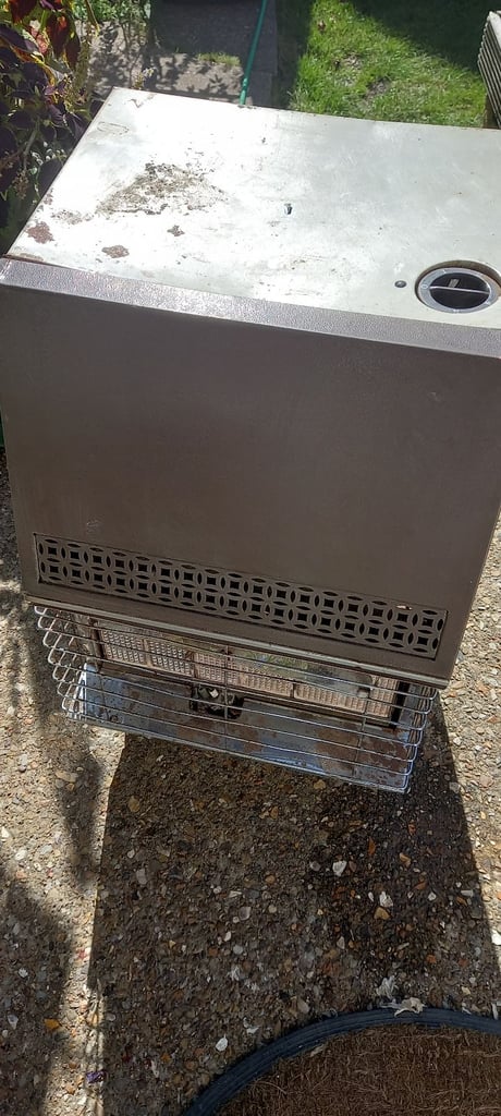 Mobile gas heater with bottle 