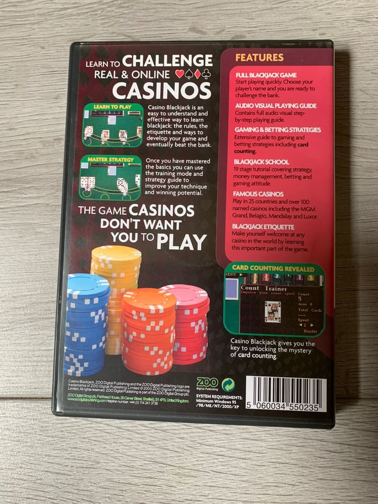 Casino Black Jack PC Game - Windows 95/98/ME/2000/XP Video Games PC (1997)