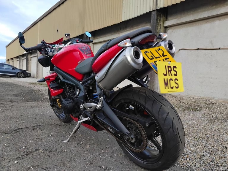 2012 12 TRIUMPH STREET TRIPLE R RED NAKED 675 STREET FIGHTER NEW MOT
