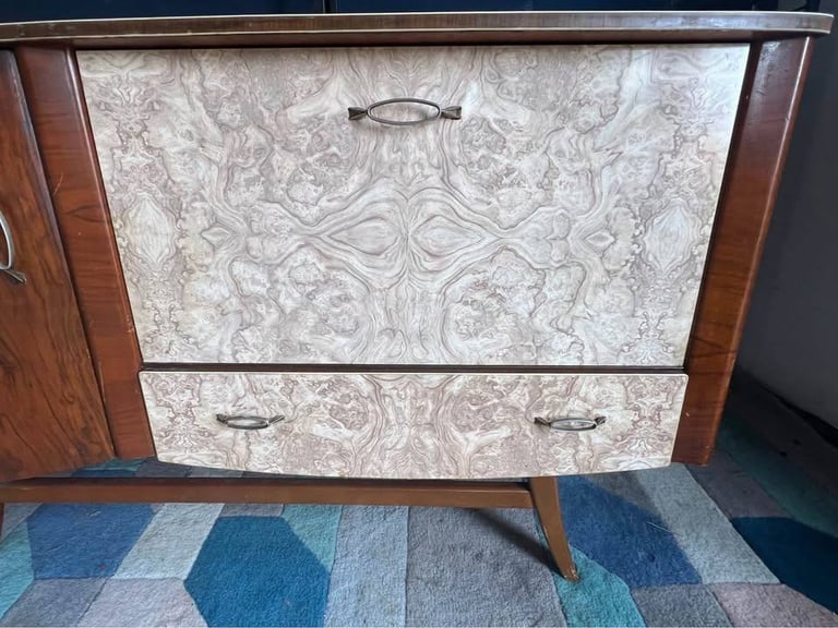 Beautility mid-century sideboard cocktail cabinet credenza