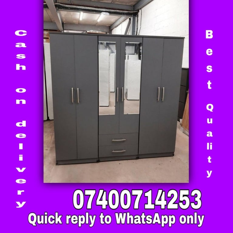 Brand New Two-Door Wardrobes Available – Modern design,