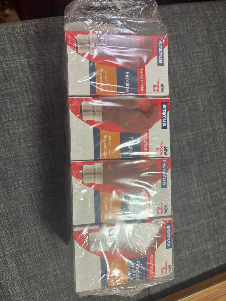 Fire glow 60 watts light bulbs 