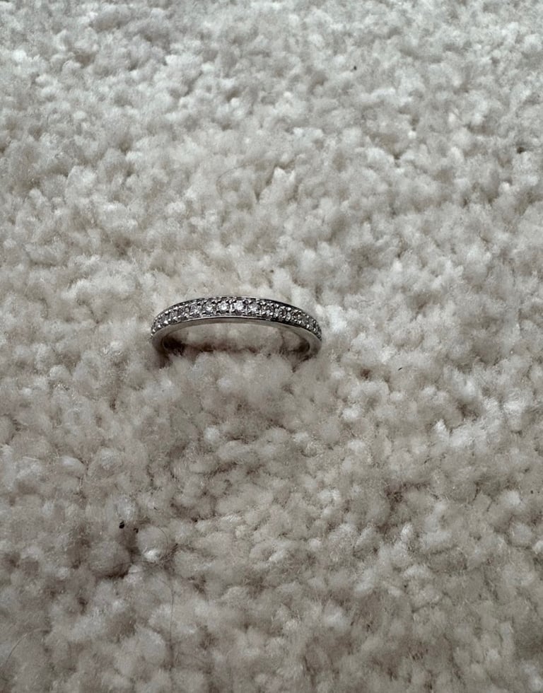 1 carat platinum diamond halo engagement ring and wedding band set