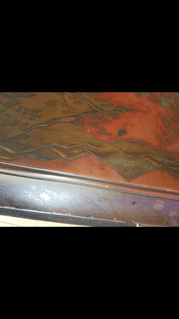 Antique Japanese Makie Lacquer Box C1880 MEIJI PERIOD