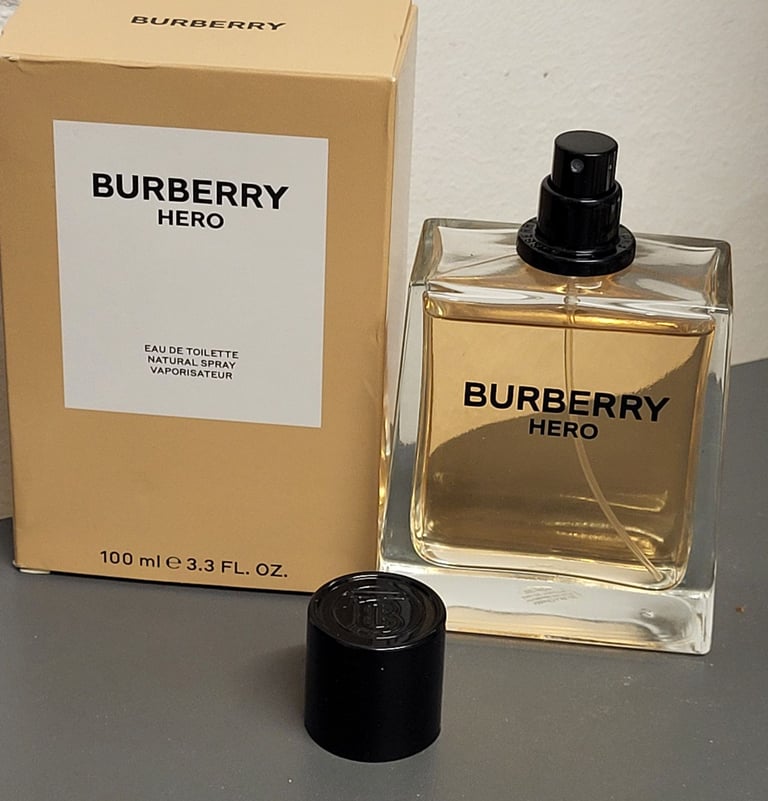 B/N Burberry hero edt perfume spray for men, 100 ml, in original box 